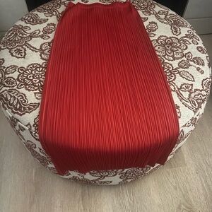 Pleats please red skirt!